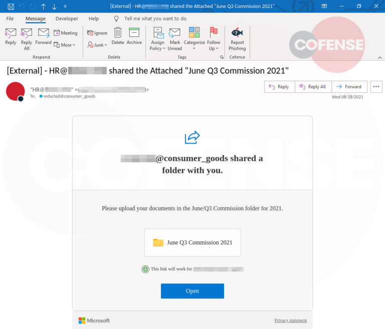 Credibility sample email