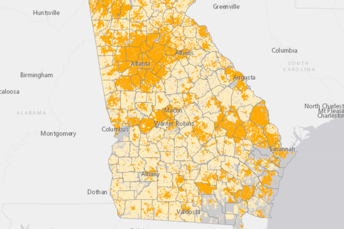 Georgia broadband map
